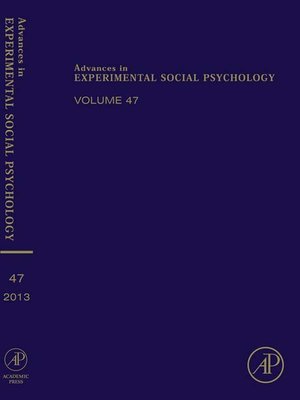 cover image of Advances in Experimental Social Psychology